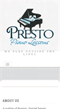 Mobile Screenshot of prestopianolessons.com