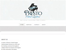Tablet Screenshot of prestopianolessons.com